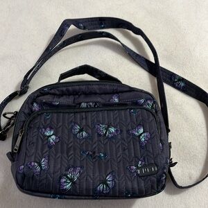 EUC Lug mini ranger crossbody, butterfly gray.  9”W x 7”H x 4.25”D.